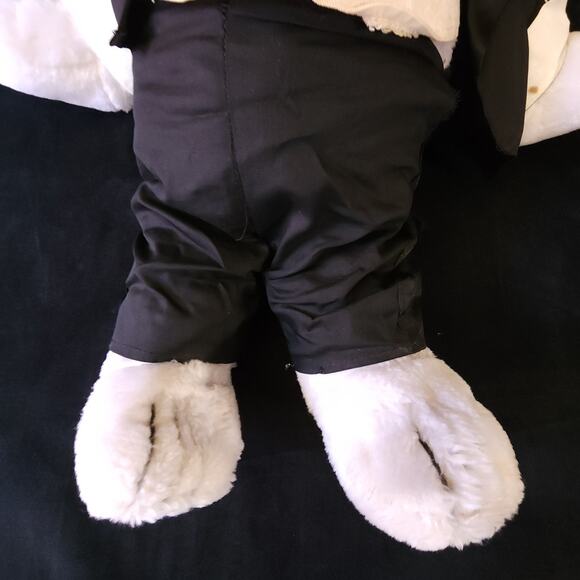 Vintage Snoopy Peanuts Plush Toy 1968 20” Tall W/Tuxedo Black Tux White Dog - Picture 2 of 16